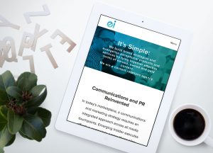 Tablet displaying part of Emerging Insider's page